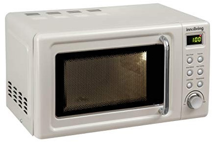 Innoliving Forno a Microonde 20L INN-861, Potenza 700W, 6 Livelli di Potenza, Funzione Scongelamento Rapido, Timer 30 Minuti, Design Compatto ed Elegante, Facile da Usare (BEIGE)