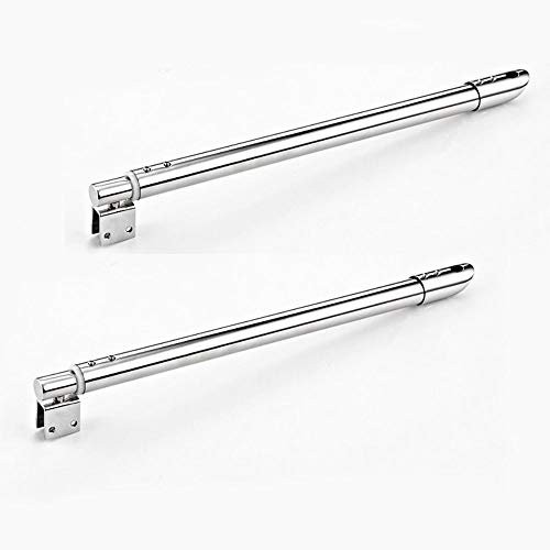 Nuzamas Lot de 2 barres télescopiques pour paroi de douche 300mm à 500mm,verre au mur,25 mm,compatible avec verre de 8mm à 12mm,bras de support en acier inoxydable,paroi de douche à l'italienne