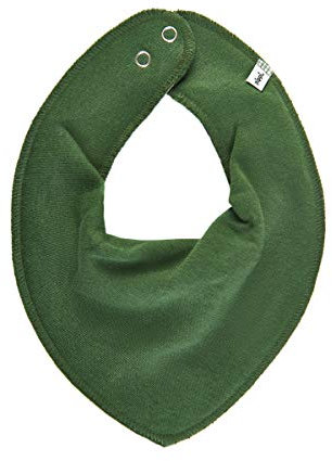 Pippi Baby Halstuch Lätzchen Dreieckstuch Biobaumwolle UNI (Moosgrün)