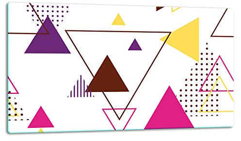 TMK ArtDeko – Schneidebrett Glas – Glasschneidebrett für die Küche 52x30 cm – Robust, Hygienisch & Rutschfest – Glas Schneidebrett – Zusätzliche Arbeitsfläche – Vielseitige Nutzung