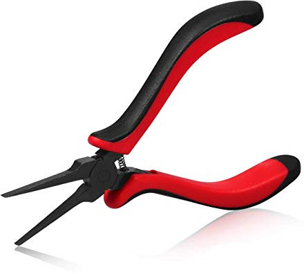 SPEEDWOX 5.5 Inch Thin Flat Needle Nose Pliers Professional Thin Flat Nose Pliers with Smooth Jaw for Jewelry Making Handcraft PCB Board Repairing
