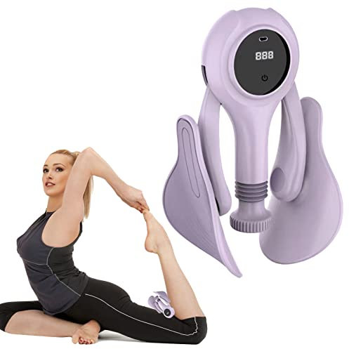 Oberschenkeltrainer Beckenbodentrainer Für Frauen, Multifunktionaler Beintrainer, Beckenboden Stärkungsgerät Frauen, Hip Trainer Beckenbodentrainer Für Zuhause Damen Frau (Purple)