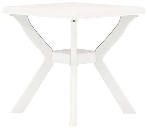 XIAOGUANG Bistrotisch, Stehtisch, Balkontisch, Partytisch, Biertisch, Beistelltisch, Bierkasten Tisch, Weiß 70x70x72 cm Kunststoff