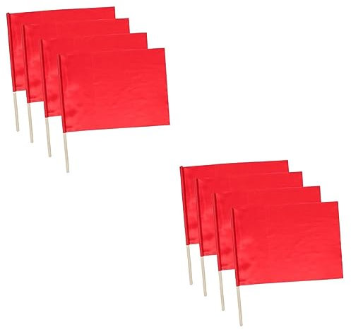 Toddmomy 8stücke Schiedsrichterflaggen Handheld Signalflaggen Für Sportveranstaltungen Hohe Sichtbarkeit Für Outdoor-wettkämpfe Und Teamunterstützung