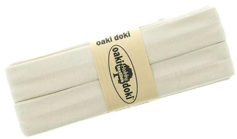 Schrägband Jersey 3m Breite 20mm Oaki Doki Tricot de Luxe Einfassband elastisch über 80 Farben