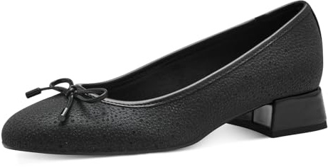 MARCO TOZZI Damen Pumps mit Schleife Elegant, Schwarz (Black Glitter), 39 EU