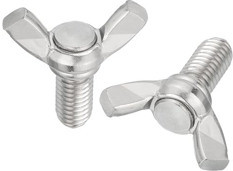 QUARKZMAN 30 Stück M8-1.25x16mm metrische Flügelschrauben, Schmetterlingsbolzen, 304 Edelstahl Flügelschraube Maschinenbefestigung Daumenschrauben