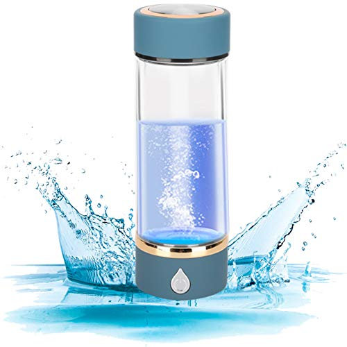 TARSHYRY Botella de Agua de Hidrógeno, Generador de Botella de Agua de Hidrógeno Portátil USB de 380 Ml, Máquina para Hacer Agua de Hidrógeno, Jarra Ionizadora de Agua para
