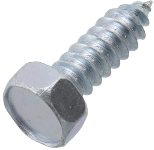 AERZETIX - C75181 - Juego de 50 Tornillos autorroscantes Ø6.3x19mm con cabeza hexagonal 6 lados - DIN7976 - chapa metal montaje - en acero al carbono - acabado galvanizado