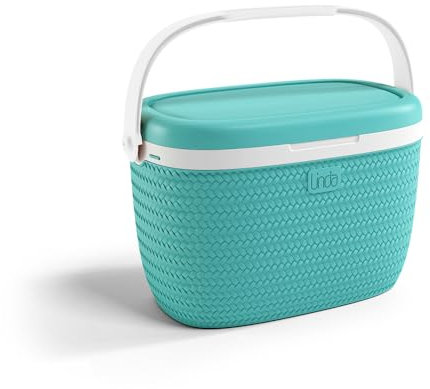 Kühlbox | Passive Kühlbox | Kühltaschen aus Kunststoff mit polystyrol thermische Isolierung (Türkis, 18 L)