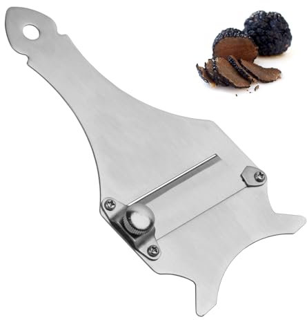 Dokeno Cortadora de Trufas, Afeitadora de Chocolate Cuchilla Chocolate Ajustable Cortadora de Trufa Acero Inoxidable para el Hogar Cocina Restaurante