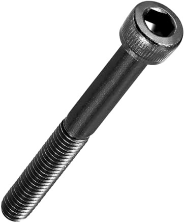 Kozelo 30 Stück Zylinderschrauben mit Innensechskant - [M5-0,8 x 45mm] Schrauben Kohlenstoffstahl Schwarzoxid DIN 912 Teilgewinde Innensechskantschraube für Industrielle Mechanischen