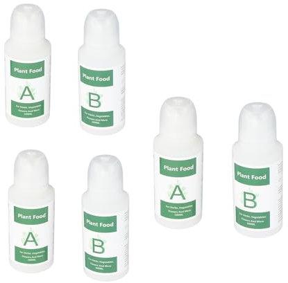 Hydroponic Plant Food,Liquid Nutrient Solution Systems Indoor Outdoor Fertilizer Leafy Greens Vegetables Herbs Flowers Succulents Boosts Growth Root for Hydroponics Aquaponics