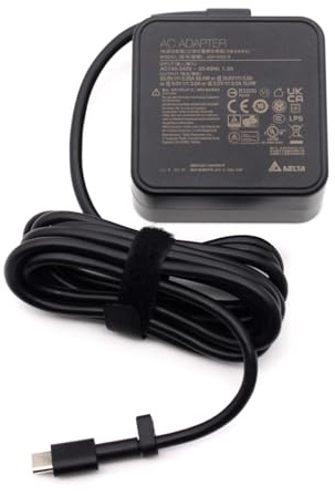 Original Delta 65W USB C Fast Charger for LG Gram 14T90P-K.APG5U1, 14Z90P-N.APS3U1, 15Z90P-N.APS7U1, 15Z90P-N.APS3U1, 16T90P-K.APB7U1, 17Z90P-N.APS5U1 Laptop TYPE C Power Adapter