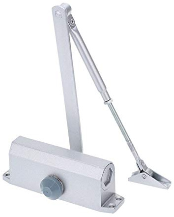 FBANULPEX Chiudiporta Idraulico a Molla Regolabile, Chiudiporta, Chiudiporta Automatico Sistema di Sicurezza velocità di Chiusura/aggancio Regolabile Alluminio