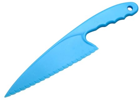 KOCKSHION Coltello per Torta in Plastica Pp Facile da Pulire e Antipolvere, per Feste di Compleanno e Taglio di Pane e Verdure Colore Casuale