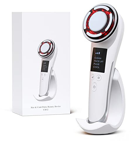 Bestauty Appareil Anti Rides Visage 8 en 1 Massage Visage Appareil de Massage Facial à Microcourant EMS Parfait pour le Lifting du Visage, Nettoyage en Profondeur, Anti-Rides, Anti-Âge, Soin du Visage