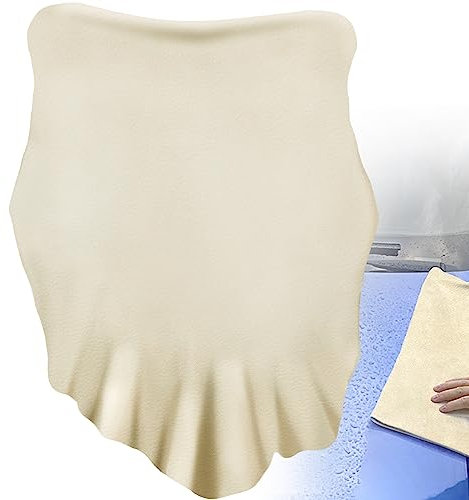 Fensterledertuch für Auto, Autowäsche, Trockentücher, extra groß, 80x50 cm, super saugfähig, fusselfreie Lappen, natürliches Fensterleder für Fenster, Böden, Tisch, zum Trocknen von Hunden und mehr