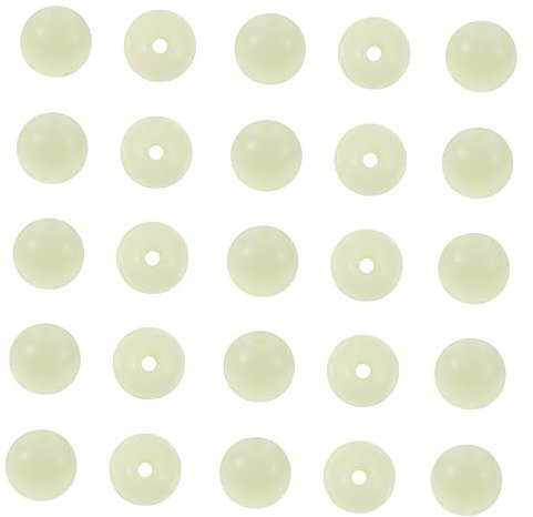 COHEALI 100pcs Luminous Glass Beads for Jewelry Making Beads Hole for Bracelet and Necklace DIY Crafts