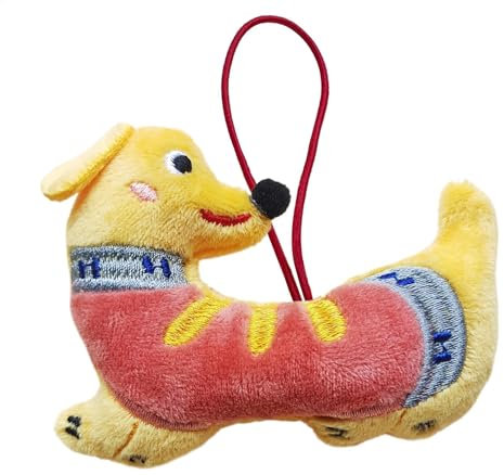 Schlüsselanhänger Anhänger Hund Plüsch, Dackel Plüsch Schlüsselanhänger Ornament,Kuscheltiere Taschenanhänger Dackel Ornament - Schlüsselanhänger-Charm-Plüschspielzeug, Cartoon-Dackel-Autoschmuck, Sch
