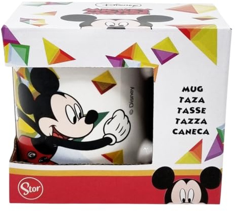Disney Taza Mickey Mouse Mickey Mug de cerámica para desayuno merienda 24 cl