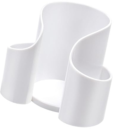 Generic Contenitore per Dispenser di Dischetti di Cotone, Contenitore per Toeletta, Contenitore per Il Trucco, Contenitore per Cotone, Contenitore per Stuzzic, Bianco