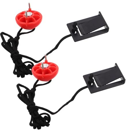 TOYANDONA 2 Piezas Llave de Seguridad para Cinta de Correr con Doble Inserción Parada de Emergencia Rápida Compatible con Múltiples de Máquinas Fitness Accesorio para Cinta de Correr Segura