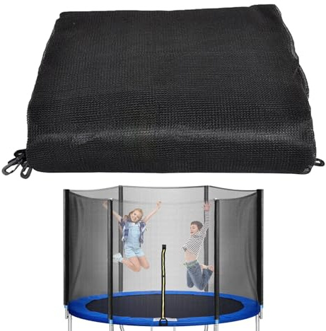 Sicherheitsnetz-Ersatz – Premium-Trampolin-Netz, starkes, sicheres Gehäuse, verstellbare Passform, runder Rahmenschutz, einfache Installation, Outdoor-Aktivitätszubehör, Hinterhof, Freizeit, Kinder