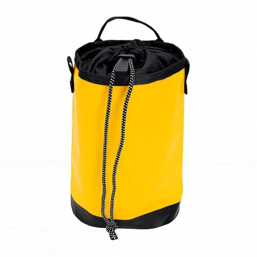 UPALDHOU Bolsa de Cuerda para Arboristas, Bolsa de Cuerda para Trepar árboles, Mochila Tipo Cubo para Equipos de Arboristas para Cuerdas, Herramientas, Accesorios (Yellow)