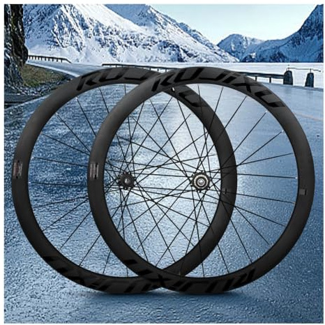 29”MTB/700C Road Bike Hjulset Genomgående Axel Hjul 24H Fälgar MS Nav 12 * 100mm Framhjul/12 * 142mm Bakhjul Center-lock-skivbromsar Kompatibel Med Kassetter 12 Växlar(700C)