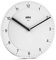 Braun Klassische analoge Wanduhr ruhigem Quarzuhrwerk, leicht lesbarem Zifferblatt mit 20 cm Durchmesser in Weiß, Modell BC06W.