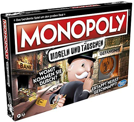 Hasbro Gaming Monopoly Mogeln und Täuschen Familienspiel, Spielspaß für Freunde und Familie, Toll als Partyspiel, Neue Variante des klassischen Spiels, Brettspiel für Kinder ab 8 Jahren