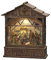 Konstsmide LED Wasserlaterne, Krippe mit Geburt Jesus, mit an/aus Schalter, 5h Timer, 1 warm weiße Diode, batteriebetrieben & USB, Innen, 0, 1W, Batterie: 3 x C 1, 5V (exkl.) - 4274-000