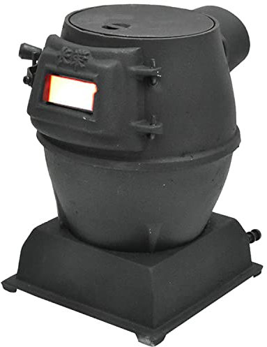 Réchaud à charbon en fonte pure, poêle à bois, fenêtre d'observation, réchaud de camping polyvalent pour tente, intérieur, villa, abri, chauffage et cuisine