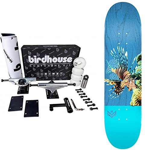 Komplettes Skateboard ANTIHERO KROOKED TOY MACHINE und andere Skateboarding-Decks. Kreieren Sie Ihr eigenes professionelles Komplett-Skateboard – hochwertiges Set Up und Board (8,25, Mini Logo Blau)