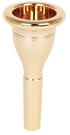 Supvox Tuba Mundstück Aus Massivem Messing 13,3mm Verchromt Langlebiges Blasinstrument Zubehör Für Schüler Und Profis