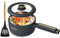 TOPWIT Hot Pot Electric, 2L Multifunctional Electric Pot with Non-Stick Fring Pan, Portable for Steak, Egg, Fried Rice, Ramen, Soup - Dual Power Control (Silicone Spatula Included), Grey