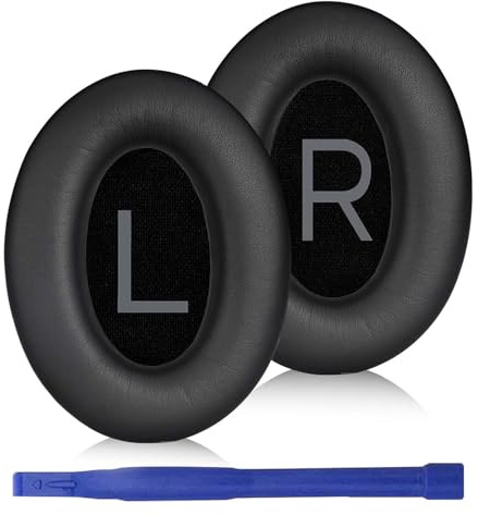 Adhiper Ear Pads for Bose QuietComfort 45, QC SC & QC Wireless - Black | Replacement Ear Pads for Bose QuietComfort SE, Soft Protein Leather, Noise Isolating Foam, Comfortable Fit