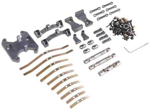 Metal Balance Chassis Board Seesaw Spring Plate Drive Shaft Upgrade Part Compatible With RC Car Models B16 B36 For 1 16 Scale Models(Titanium)
