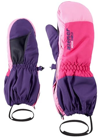 Ziener Kinder LEVI Ski-Handschuhe/Wintersport | wasserdicht atmungsaktiv, dark purple, 92cm