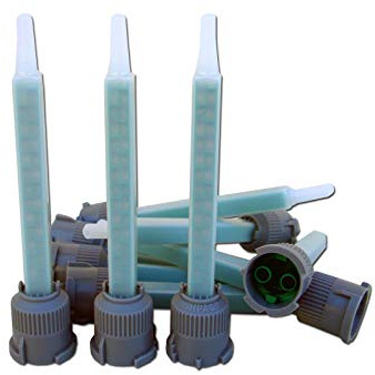 STC ® Mischerdüsen 1:1 Mischdüse Mischerspitzen Mixtülle Kunststoffkleber Mischertülle für 2K-Kleber, Statikmischer für 2 Komponenten Kleber passend für 25 g / 24 ml und 50 g / 50 ml (100 Stück)