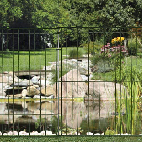 bellissa Teichschutzzaun - 7510 - Dekorativer Zierzaun für Abgrenzungen im Garten - 116 x 80 cm, grün - 3er Set