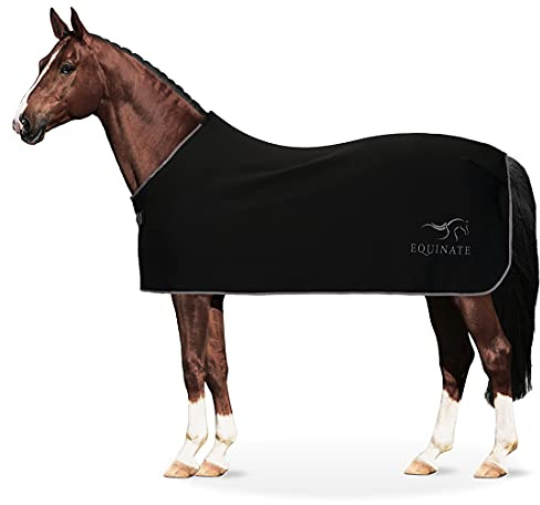 Equinate Svettfilt Orlando av fleece med armstoppning 125 cm svart
