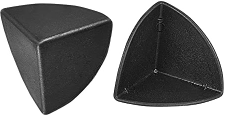 sourcing map 24 Stück Eckenschutz 1.38 x 1.38 x 1.38 Schwarz | PP Kunststoff, Für Karton Schachteln Verpackung