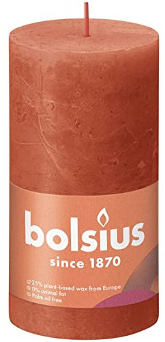 Bolsius Bougie bloc rustique 130/68 Orange