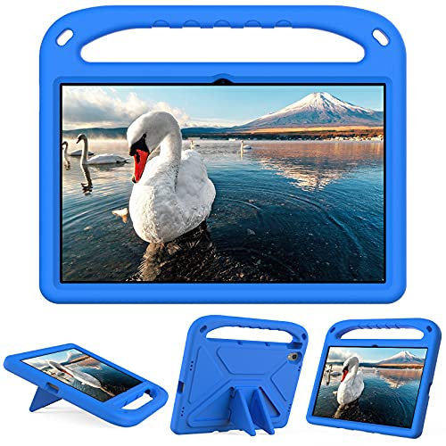 Kindgerechte Hülle für Lenovo Tab M10 FHD Plus (2nd Gen) TB-X606F 10.3 Zoll, Eva Leichte Stoßfeste Schutzhülle mit Griff Ständer Kids Tablet Hülle, Blau