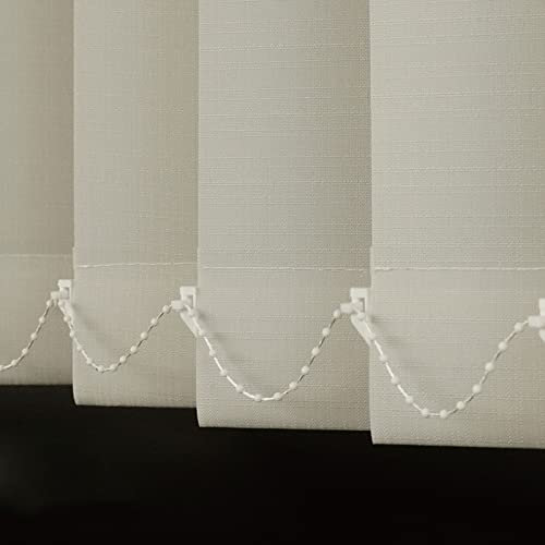 LLPEIJIE026 Vertikal Lamellenvorhang,Vertikaljalousie 89 mm Verdunkelungslamellen,Sichtschutz Sonnenschutz Gardinen,für große Fenster,inklusive Montagematerial (W110xH130cm(43x51in))