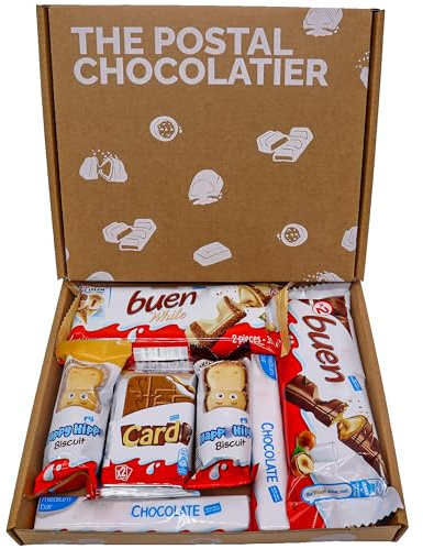 Bueno Chocolate Gift Box Hamper – Letterbox Friendly Chocolate Gift for Birthdays, Thank You, Get Well Soon & Surprises – Happy Hippo, Chocolate Cards & Bueno Mini Selection