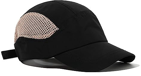CLAPE Mesh Basecap Kurzer Schirm Atmungsaktive Sport Kappe Quick Dry Running Cap UV-Schutz Schildkappen Sommer 5 Panel Cap