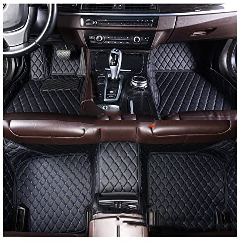 Auto Fußmatten PKW-Fußraummatten Custom Car Fußmatte Für VW Für Golf Alle Modelle Für Golf 6 7 8 Für Golf 5 GTI Für Golf R Für Variant Für Cabrio Für Tour Plus Für Wagon E-für Golf (Farbe : 1)